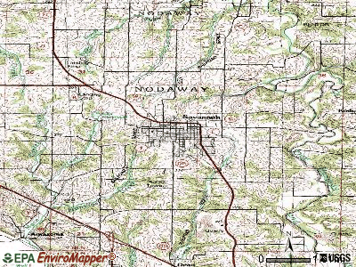 Savannah topographic map