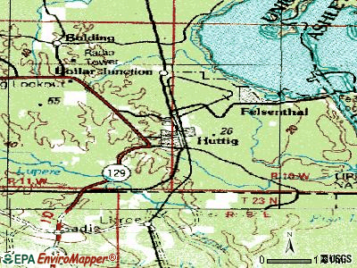 Humphrey topographic map