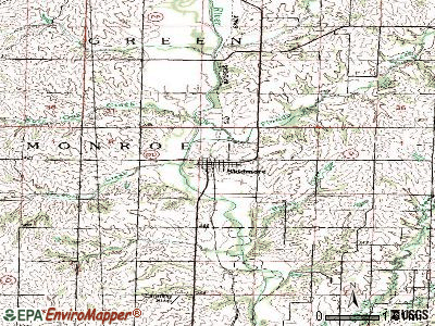 Skidmore topographic map