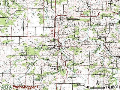 South Greenfield topographic map