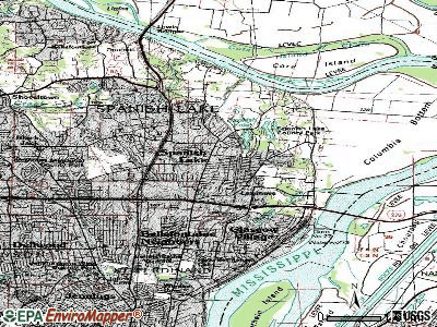 Spanish Lake topographic map