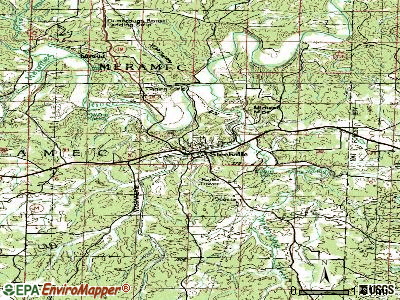 Steelville topographic map