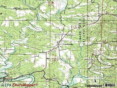 Taneyville topographic map