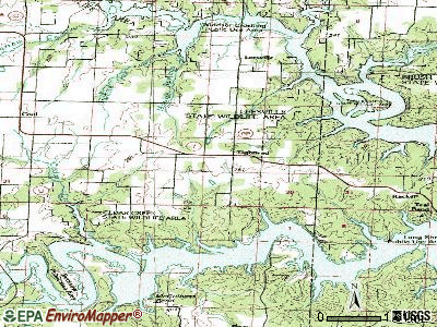 Tightwad topographic map