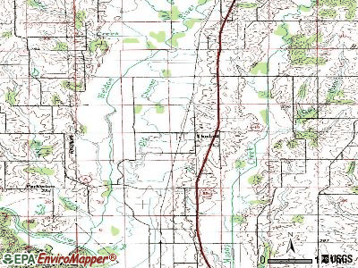 Tindall topographic map
