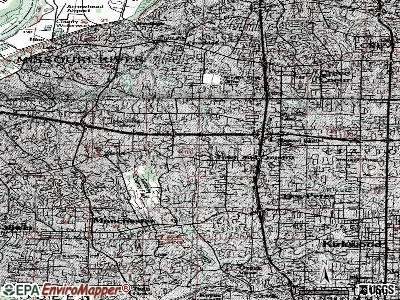 Town and Country topographic map