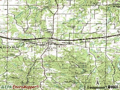 Truesdale topographic map