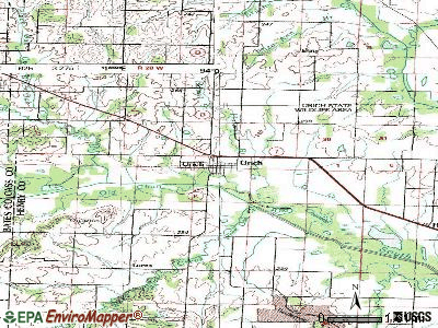 Urich topographic map