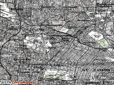 Velda Village Hills topographic map