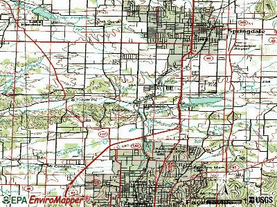Johnson topographic map