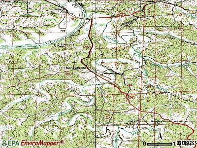 Westphalia topographic map