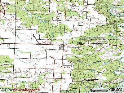 Wheatland topographic map