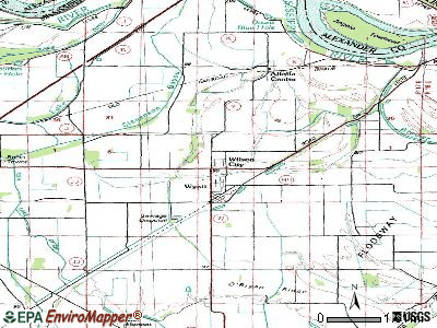Wilson City topographic map