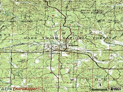 Winston topographic map