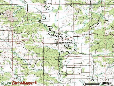 Worthington topographic map