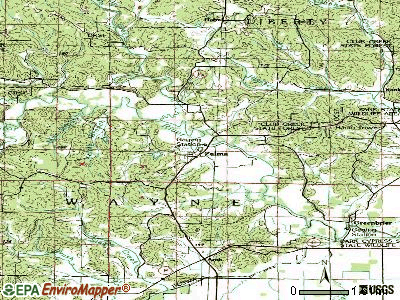 Zalma topographic map