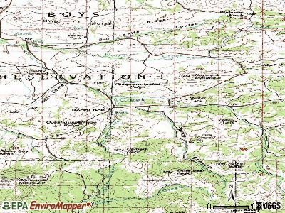 Agency topographic map