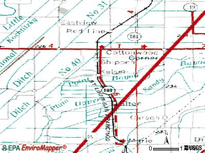 Keiser topographic map