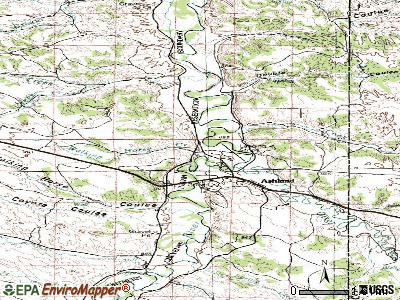 Ashland topographic map