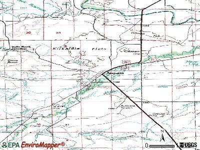 Augusta topographic map