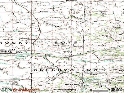Azure topographic map