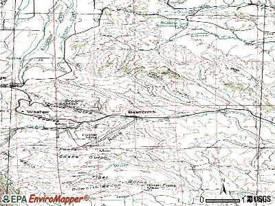 Bearcreek topographic map