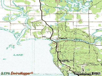 Bigfork topographic map