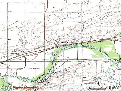 Brockton topographic map