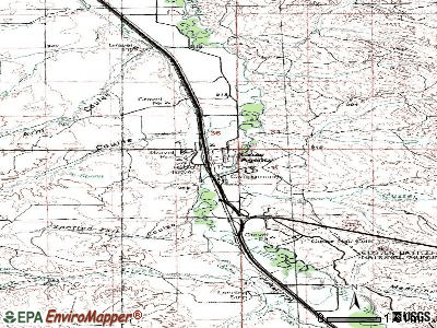 Crow Agency topographic map