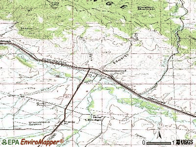 Drummond topographic map
