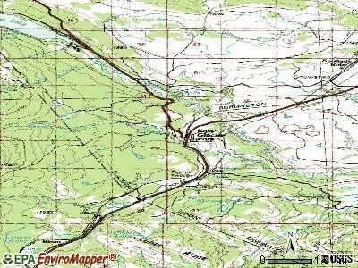 East Glacier Park Village topographic map