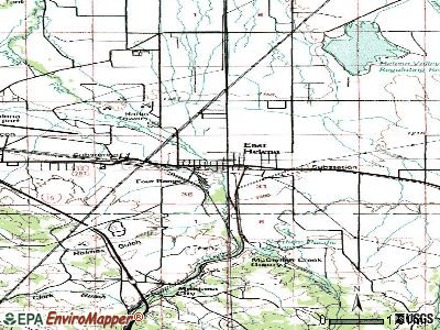 East Helena topographic map