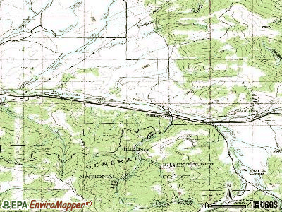 Elliston topographic map