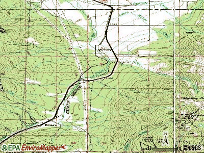 Evaro topographic map
