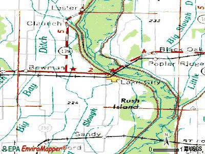 Lake City topographic map