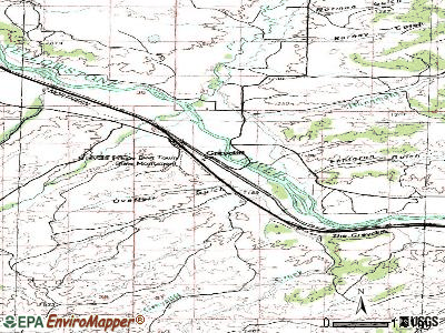 Greycliff topographic map