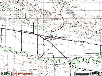 Harlem topographic map