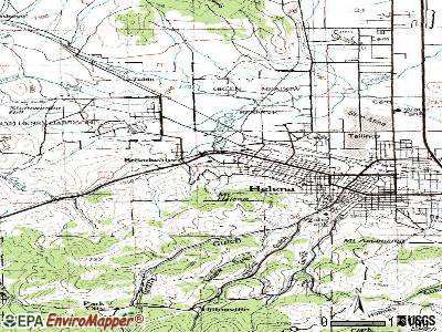Helena West Side topographic map