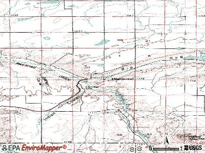 Highwood topographic map