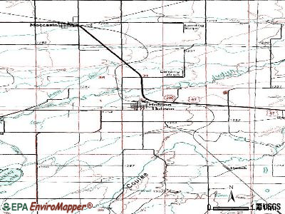 Hobson topographic map