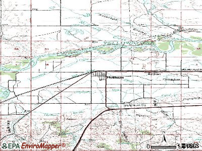 Hysham topographic map
