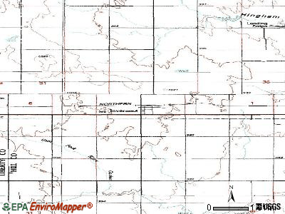 Inverness topographic map