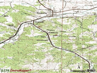 Klein topographic map