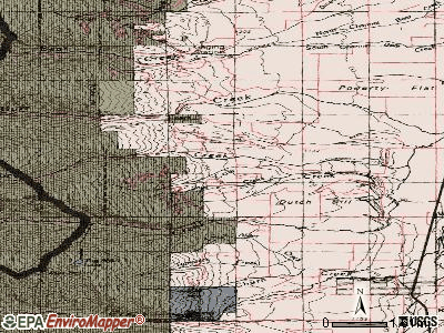 Pinesdale topographic map