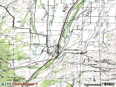 Red Lodge topographic map
