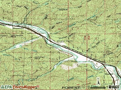 Riverbend topographic map