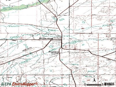 South Browning topographic map