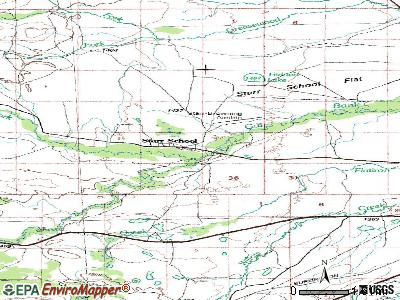 Starr School topographic map