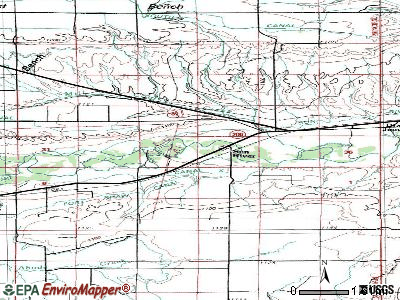 Sun River topographic map
