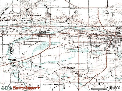 West Havre topographic map